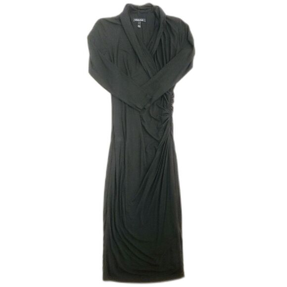 Isabella Oliver Women Cross Front V Dress Black Size 1 - Picture 2 of 7